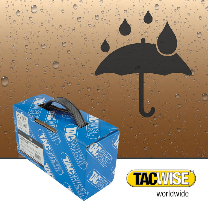 Tacwise 1754 Blanke Rahmennägel 2,8/50 mm, D‘-Kopf, Ringschaft, mit 34° Neigung, Papiergebunden, Pac