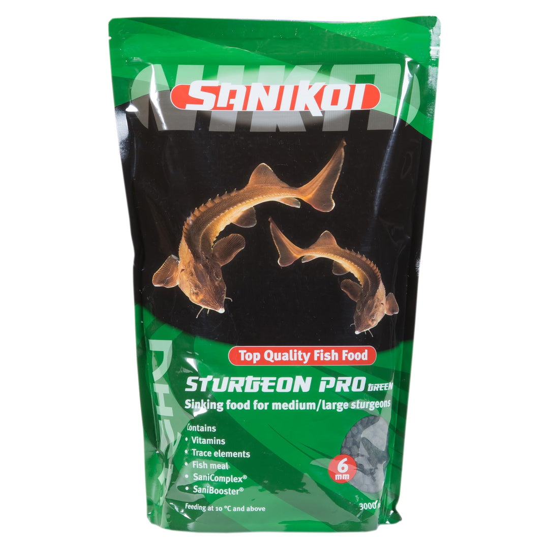 Velda SaniKoi Hauptfutter für Stör, Sinkend, 6 mm, Sturgeon Pro grün, 10 l