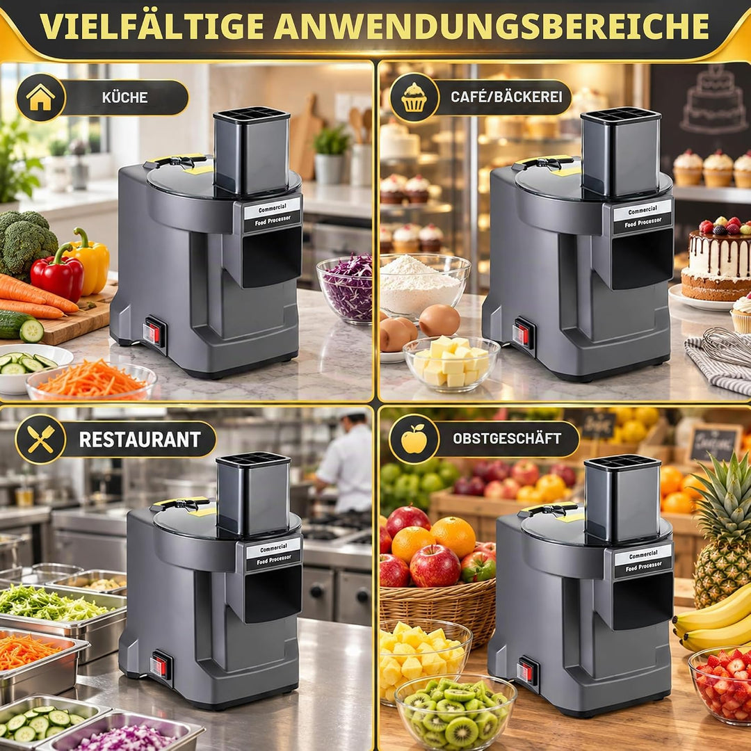 Elektrischer Gemüseschneider Würfel mit 3 Klingen