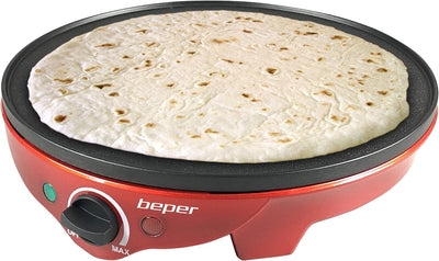 BEPER BT.700Y Crepes Maker für Crêpes, Pfannkuchen und Piadinas - Elektrischer Crepes Maker +, Elekt