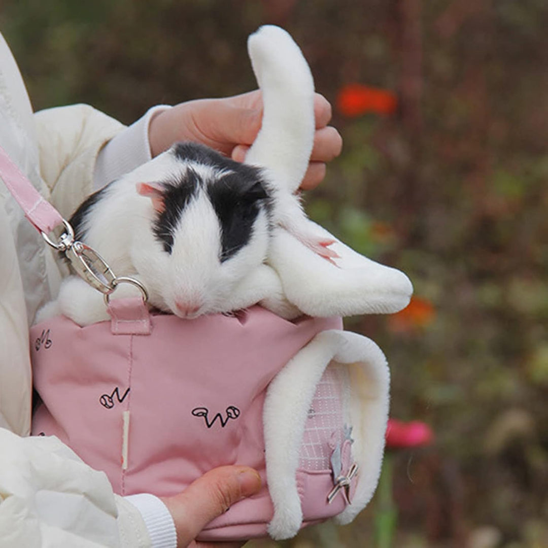 Meerschweinchen-Tragetasche, niedliche Hasenohr-Reisetragetasche, Hamster-Umhängetasche, Kleintier-T