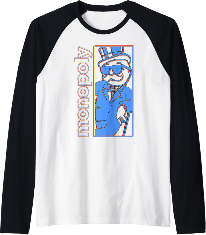 Monopoly Line Art Panel Raglan