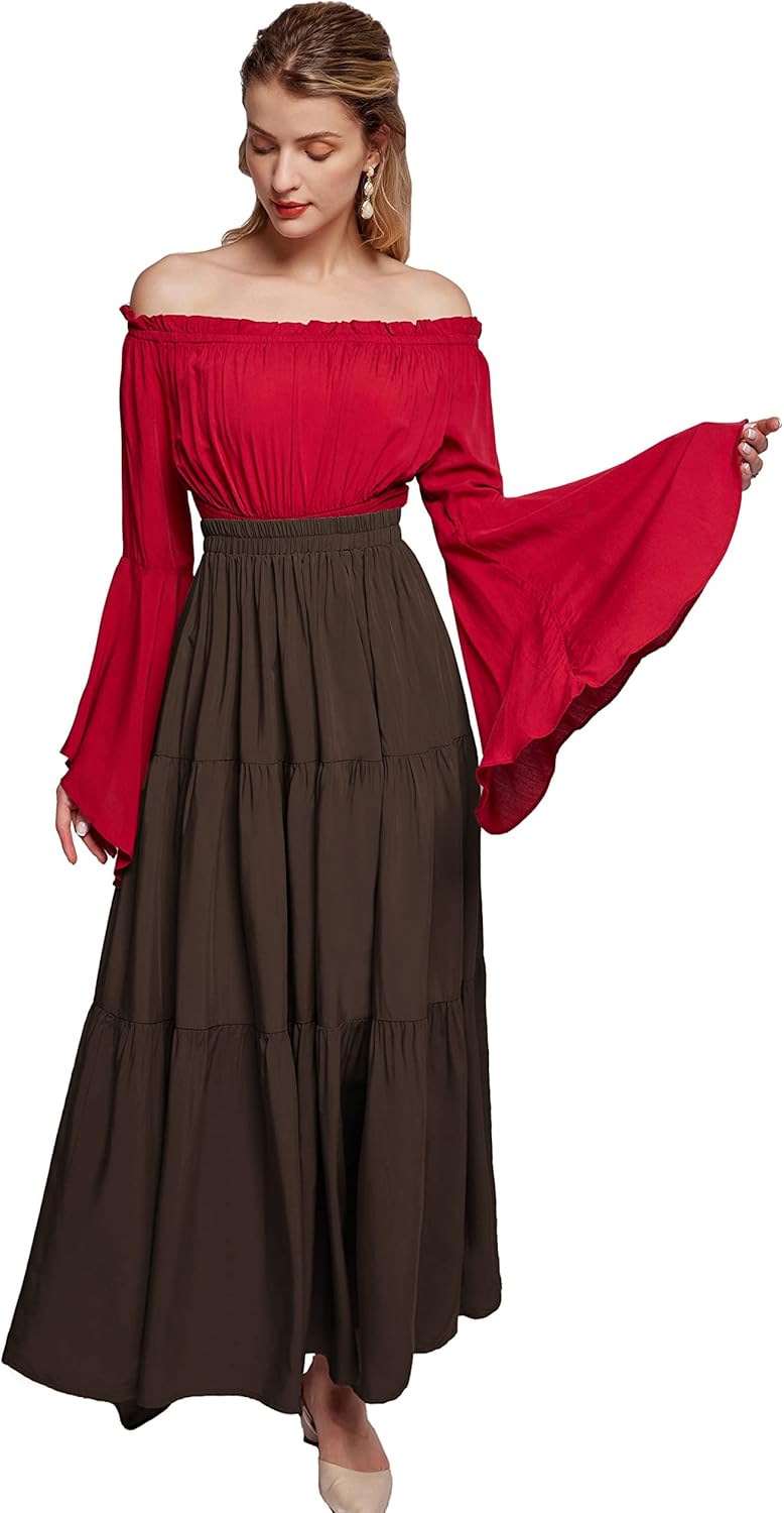SCARLET DARKNESS Damen Classic Rock S Kaffee, S Kaffee