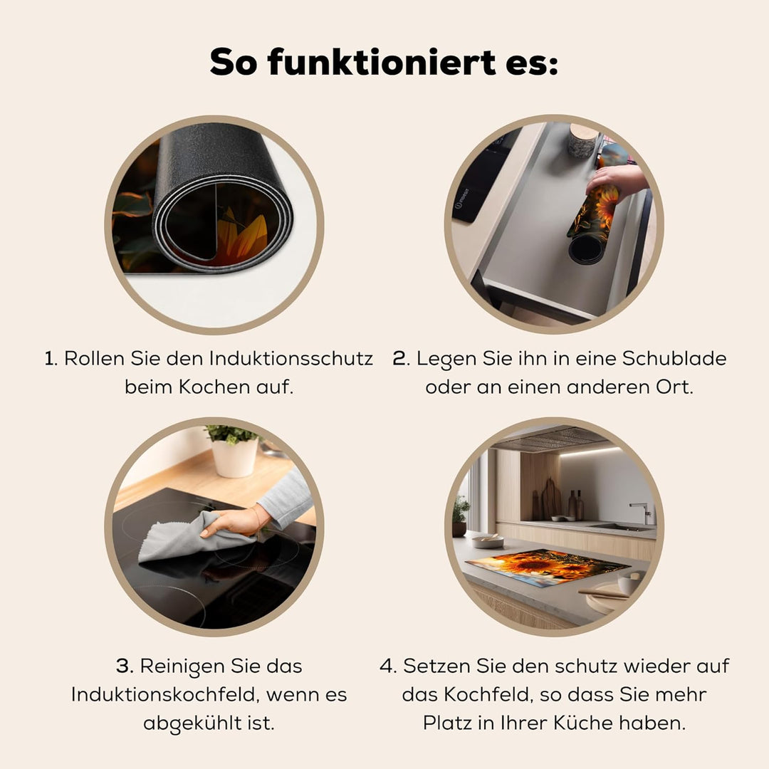 Herdabdeckplatte Einteilig Ceranfeld Abdeckplatte Küche Deko Ceranfeldabdeckung Herdabdeckung Indukt