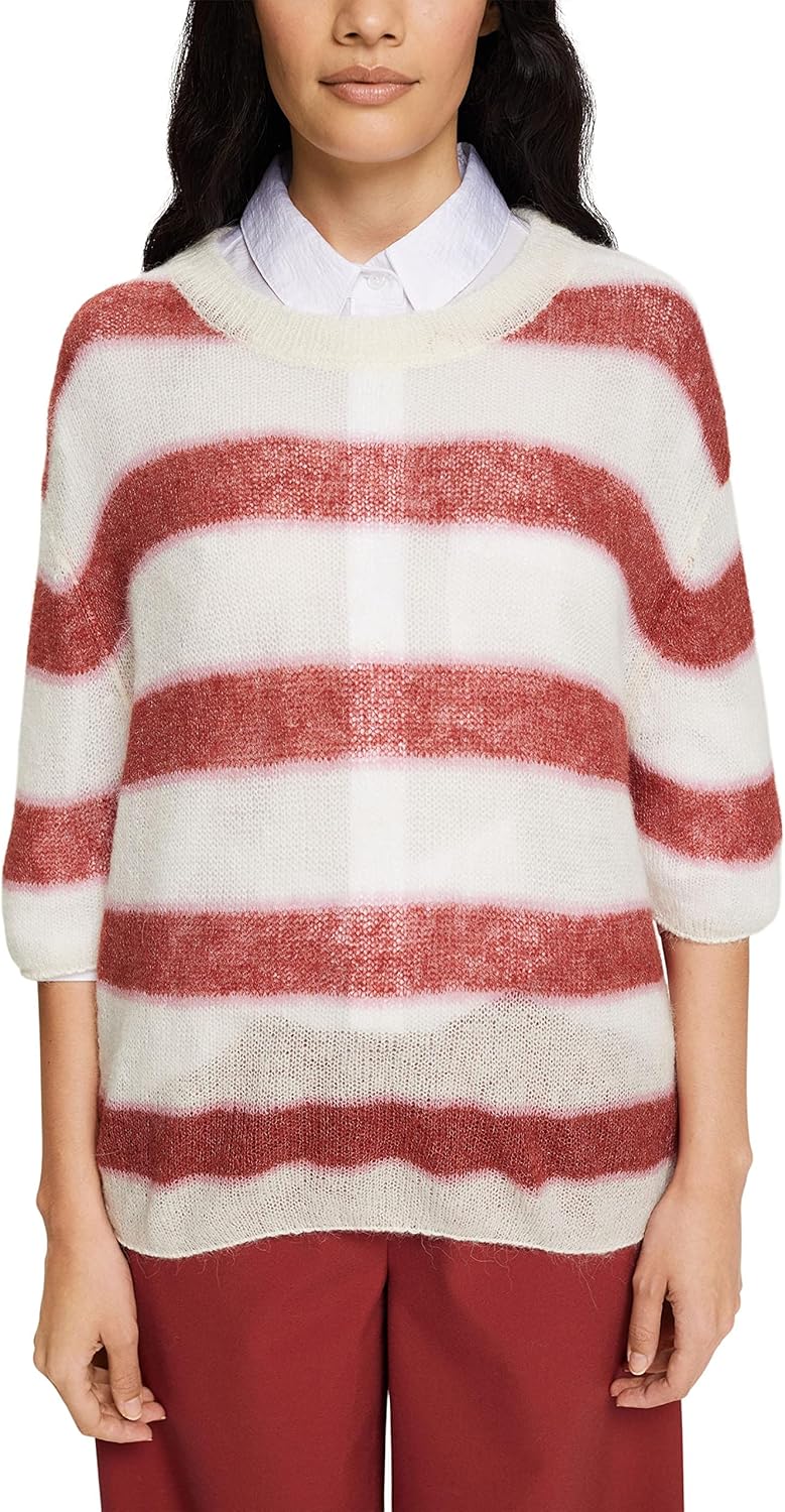 ESPRIT Damen Pullover S 112/Off White 3, S 112/Off White 3