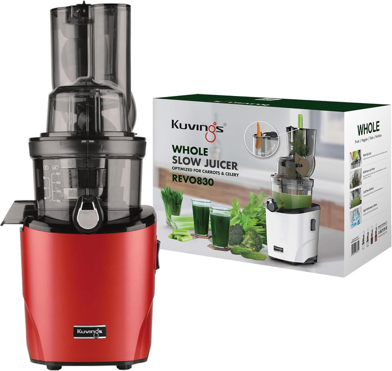 Kuvings | Entsafter | REVO830 | Slow Juicer | Doppelte Einfüllöffnung | automatisches Schneidesystem