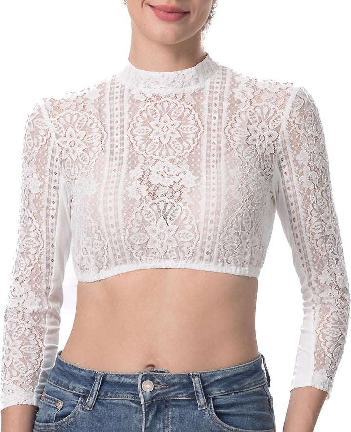 Kelliar Dirndlbluse Damen Trachtenbluse Creme Dirndl Bluse für Oktoberfest | Bavarian Oktoberfest We