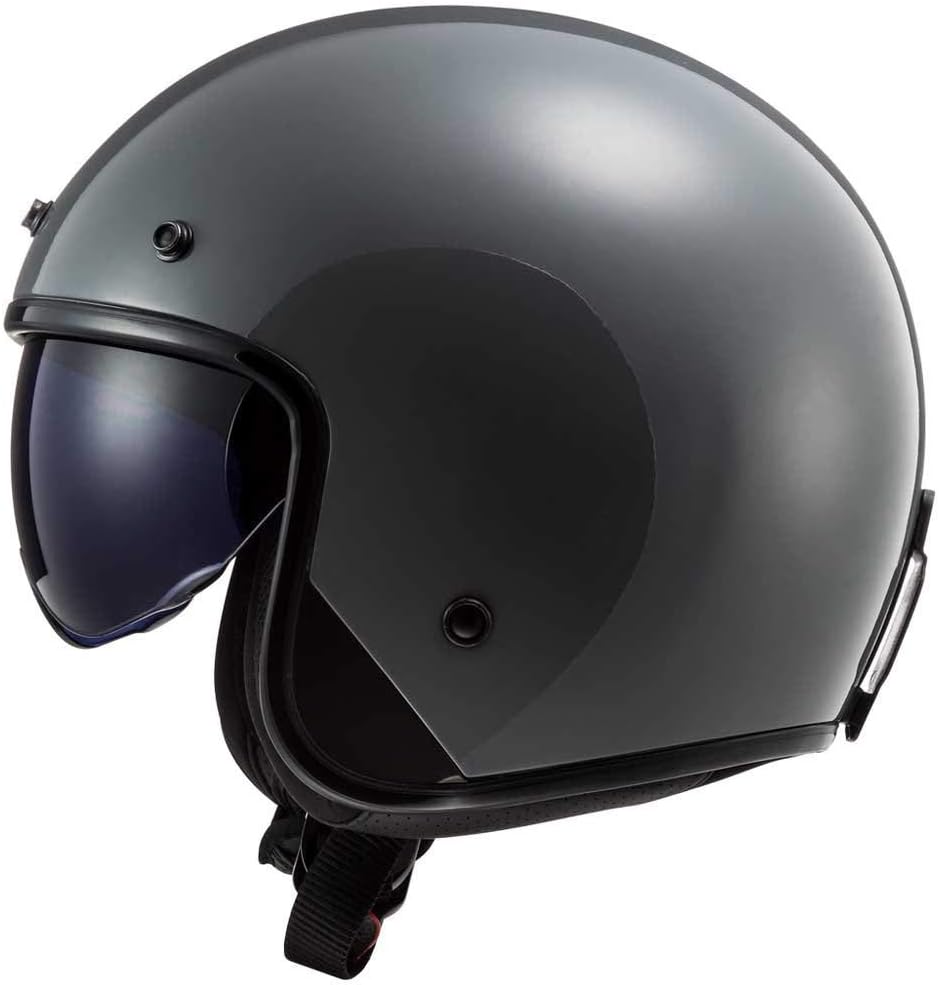 LS2 Motorradhelm OF601 BOB NARDO GREY, Grau, XS XS Grau, XS Grau