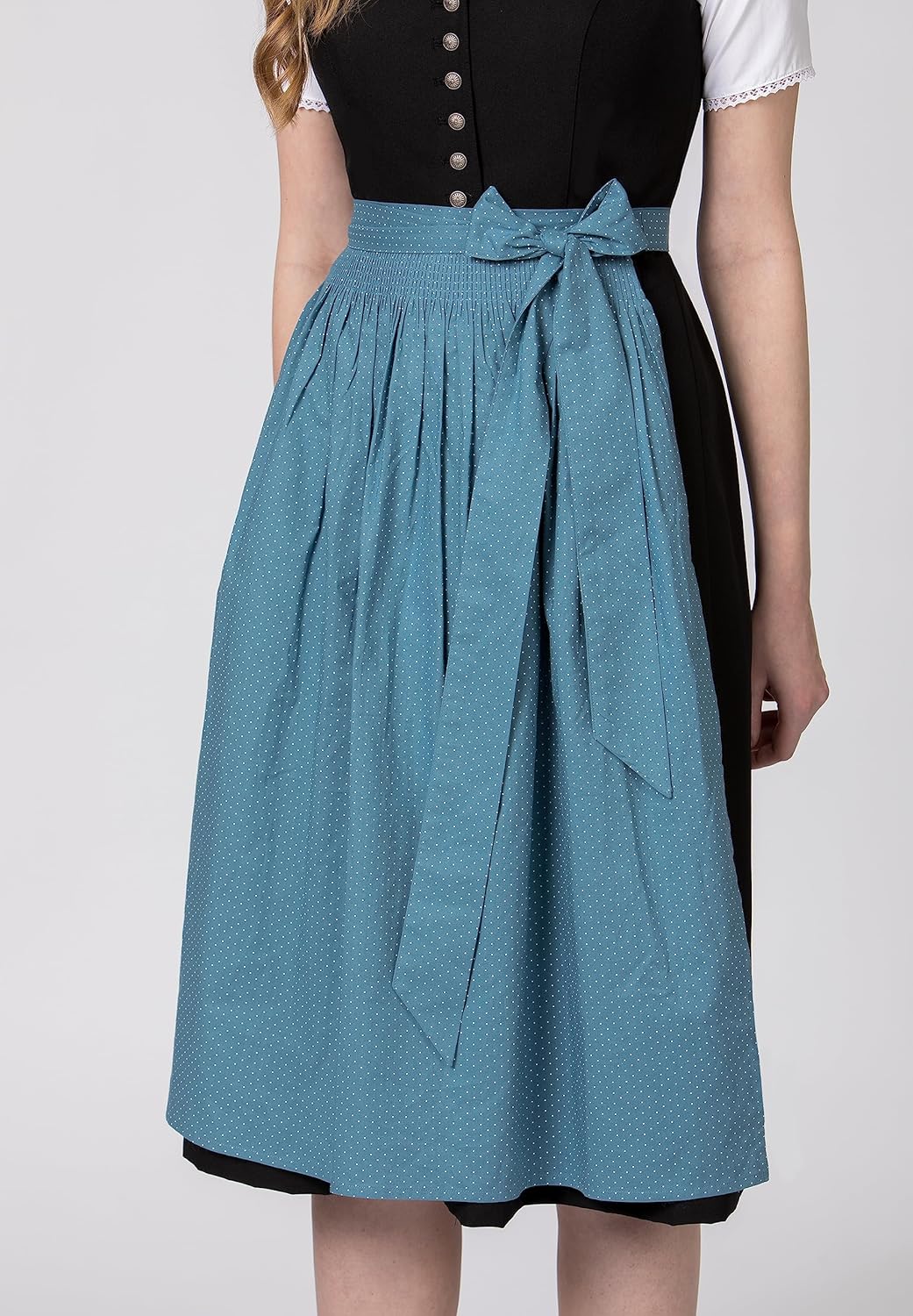 Stockerpoint Damen Schürze Molina Dirndlschürze, Rauchblau, 34-38