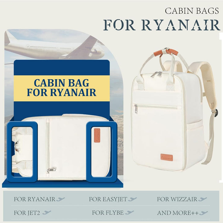 Hayayu für Ryanair Handgepäck 40x20x25 Rucksack 40x20x25 Kabinentaschen Flugzeug Reiserucksack Unter