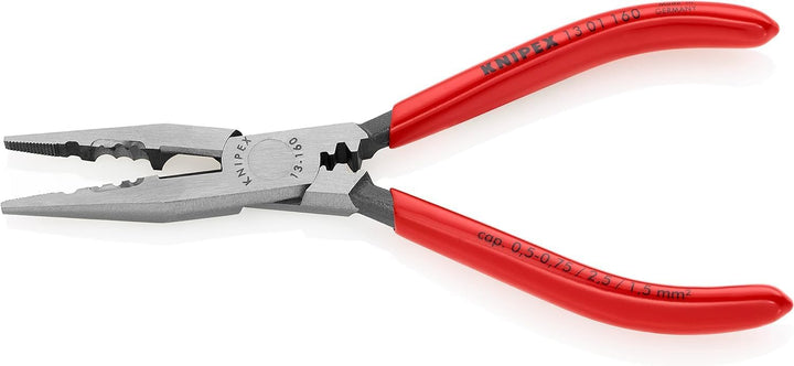 Knipex Verdrahtungszange schwarz atramentiert, mit Kunststoff überzogen 160 mm (SB-Karte/Blister) 13