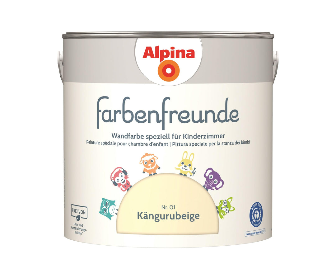 Alpina Farbenfreunde Nr. 01 Kängurubeige 2,5 Liter matt, Kängurubeige
