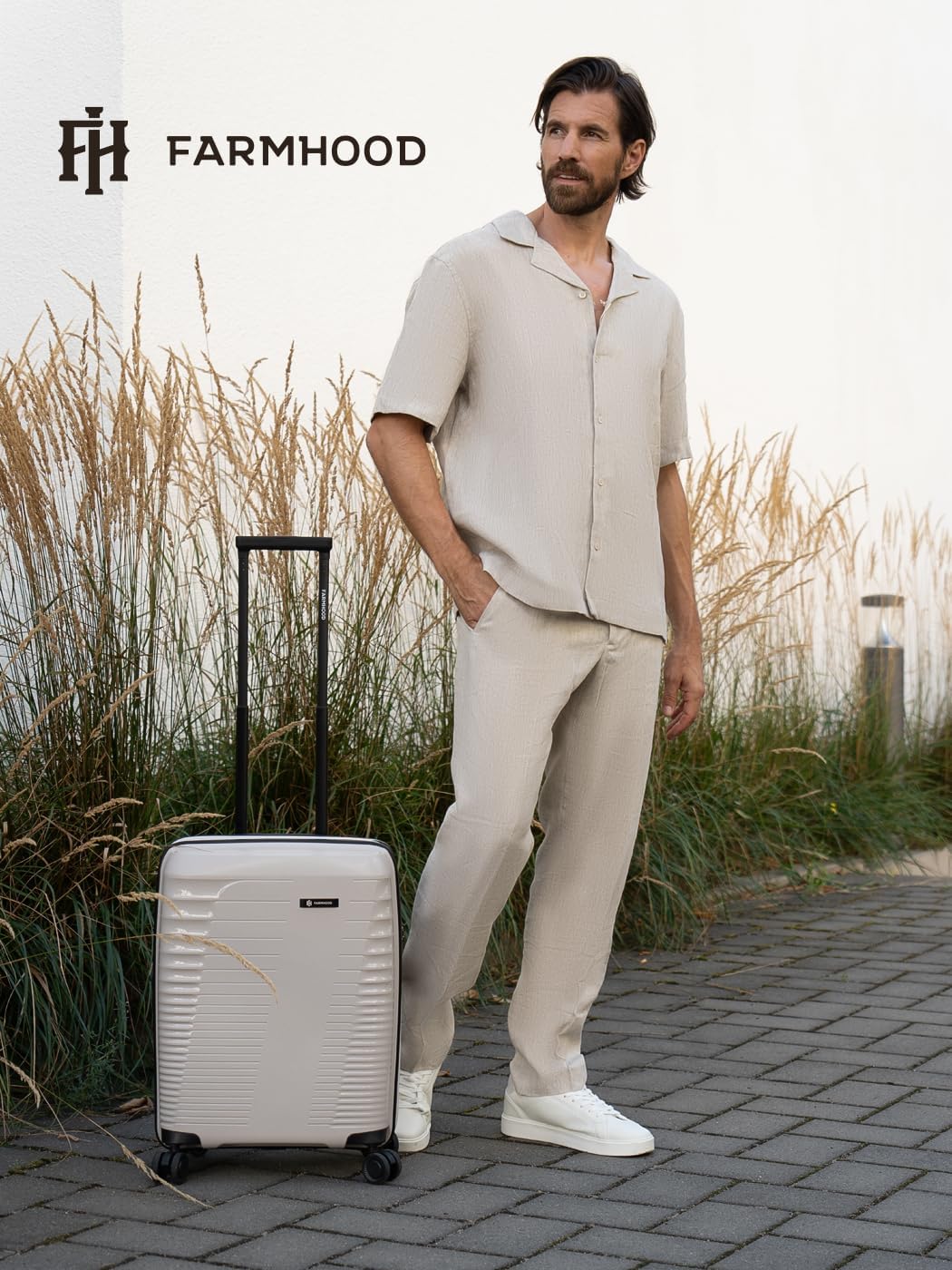 Farmhood Eco Edition Hartschalen Kabinen-Koffer nachhaltig | Kleiner Cabin-Trolley 40 x 22 x 55 cm m