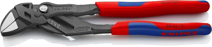 KNIPEX Zangenschlüssel, Multi-Schraubenschlüssel, Chrom-Vanadium, atramentiert, mit 2K-Griffen, 250