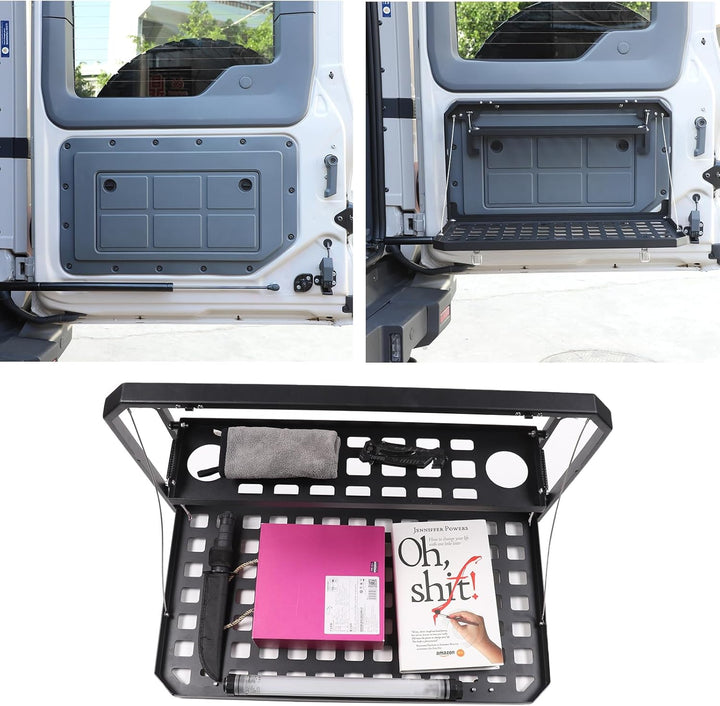 PIUGILH Geeignet für INEOS Grenadier 2020-2024 Auto Heckklappe Tray Rack Molle Panel,Auto Kofferraum