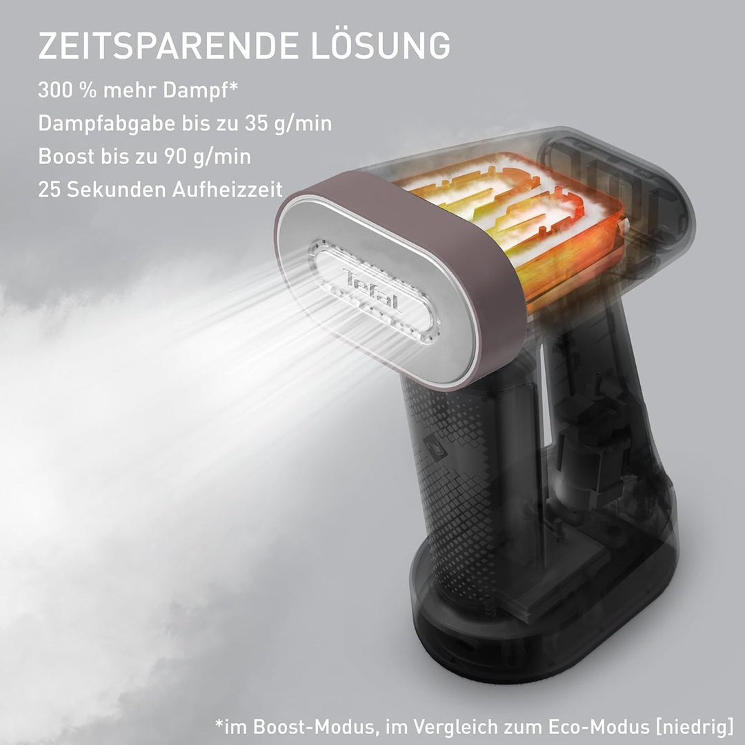 Tefal Pure Force 2-in-1 Dampfbürste, vertikal Dampfen, horizontal Bügeln, 12 Min. ununterbrochenen D