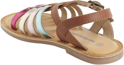 Vertbaudet Mädchen Römersandalen 37 EU Camelfarben, 37 EU Camelfarben