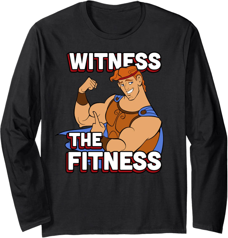 Disney Hercules Witness The Fitness Portrait Langarmshirt