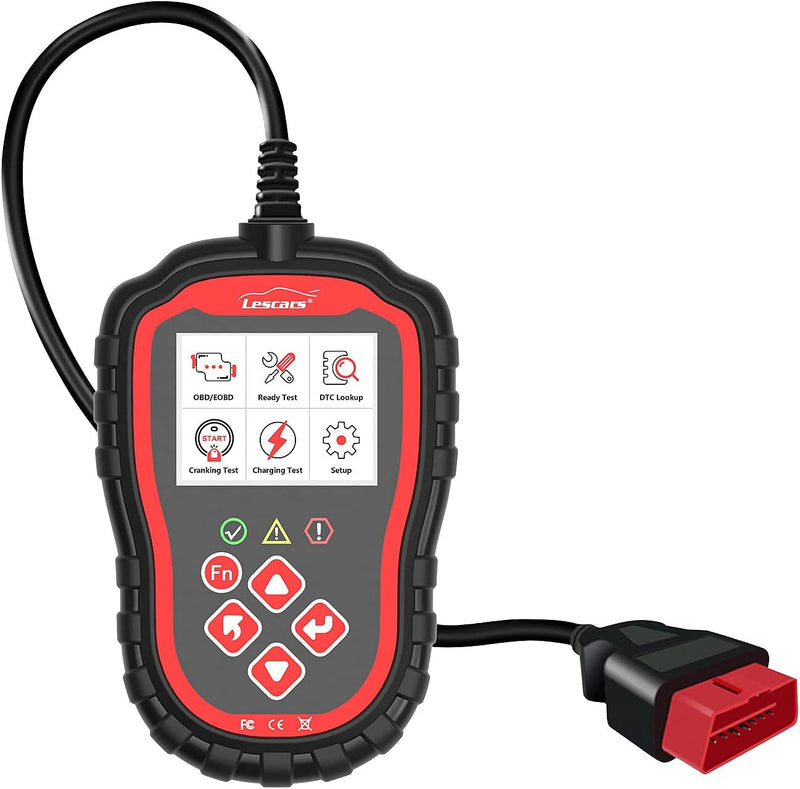 Lescars Kfz Diagnosegerät: OBD2-Diagnosegerät OD-450 mit 6,1-cm-Farbdisplay (2,4"), bis 300 Codes (O