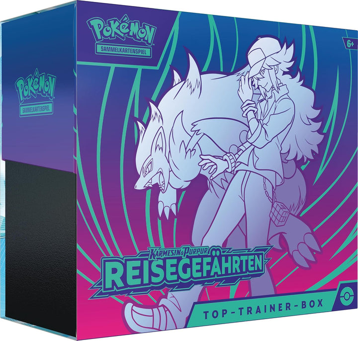 Pokémon-Sammelkartenspiel: Top-Trainer-Box Karmesin und Purpur – Reisegefährten (1 Vollbild-Promokar