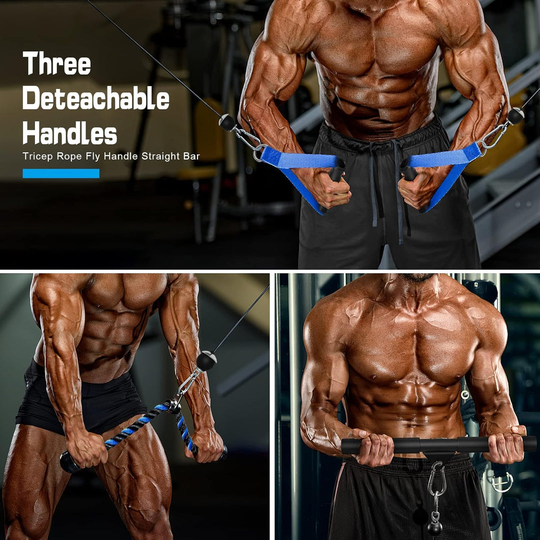 SERTT Gewicht Seilzug Fitness Gym, Verbesserte Kabelzug Fitness Latzug Gym Fitnessgeräte für LAT Pul