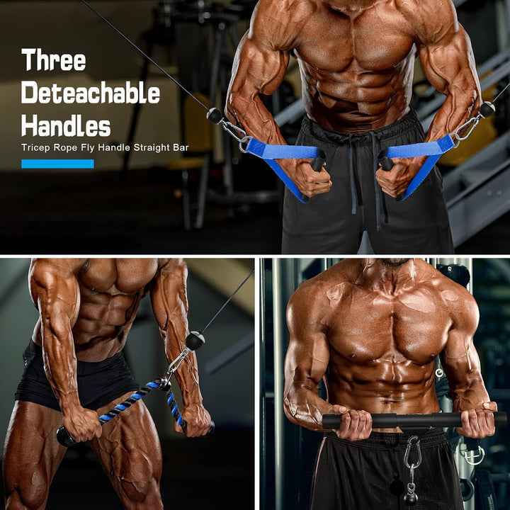 SERTT Gewicht Seilzug Fitness Gym, Verbesserte Kabelzug Fitness Latzug Gym Fitnessgeräte für LAT Pul