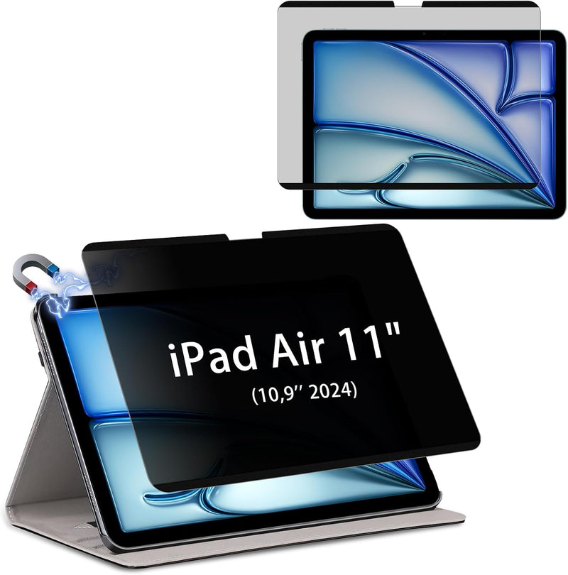 HaruYo Magnetischer Sichtschutz Kompatibel mit iPad Air 11 Zoll M2 (2024) Schutzfolie, Abnehmbar Ant