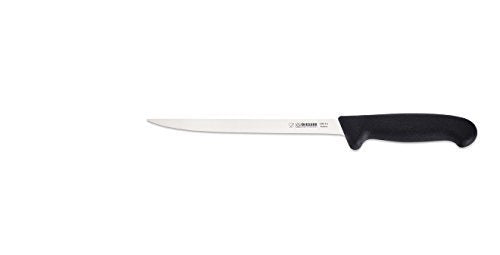 Giesser Fischfilitiermesser 21cm Klingenlänge, schwarzer Griff, flexible Klinge zum leichten Filitie