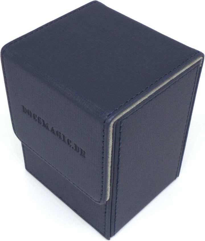 docsmagic.de Premium Magnetic Tray Long Box Dark Blue Medium + 3 Flip Boxes - Dunkelblau Medium + 3