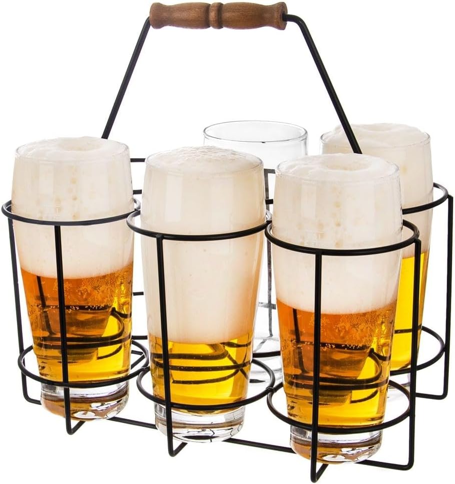 orion group Tragekiste für Flaschen Bierträger Flaschenträger Flaschenkiste | Flaschenkorb aus Metal