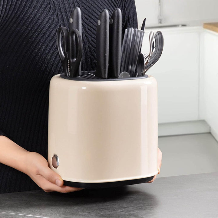 Messerblock Utensilienhalter, 2 in 1 Arbeitsplatten Utensilien Organizer Moderner Messer Utensilienh