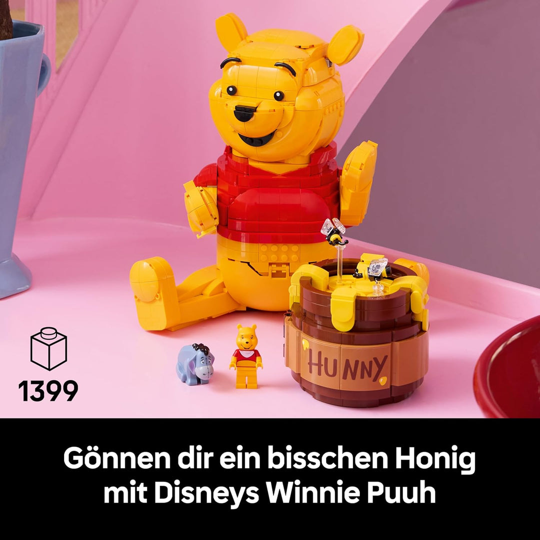 LEGO | Disney Winnie Puuh - Modellbau für Erwachsene zum Ausstellen - mit Honigtopf, Sammler Minifig