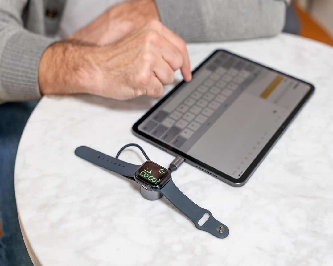 SATECHI Magnetisches Ladekabel für Apple Watch, 5W Schnellladegerät für die Apple Watch, Kabellänge