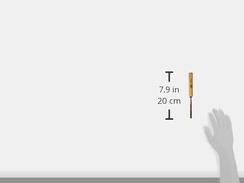 STUBAI Stemmeisen Stechbeitel Serie 52 - Form 16 | Gebogenes Hohleisen 5 mm, mit Holzgriff, für Figu