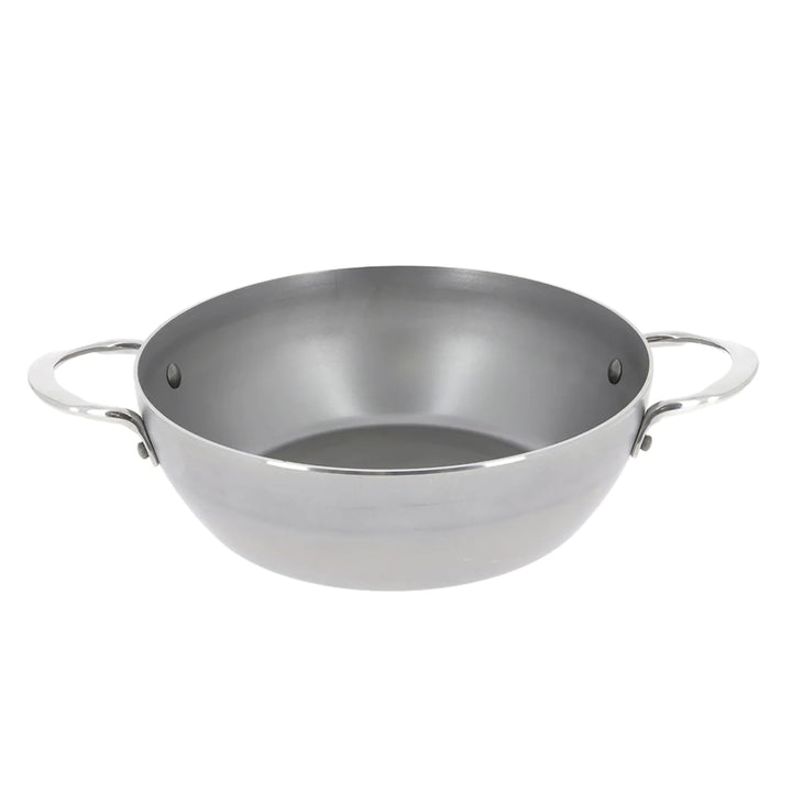 De Buyer 1830 Mineral B Element 5654.24 Pfanne mit 2 Griffen Ø 24 cm, Schmiedeeisen 37,8 x 25,4 x 8,