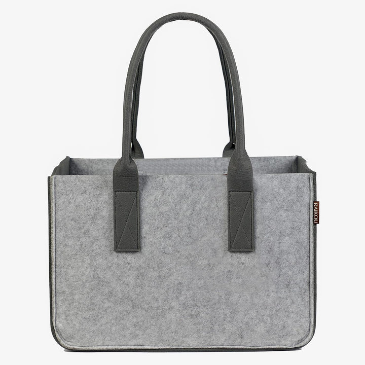RAIKOU KULT Filz-Tasche Shopper NEU Filzkorb Einkaufstasche Henkeltasche Zeitungskorb Stabile Kaminh