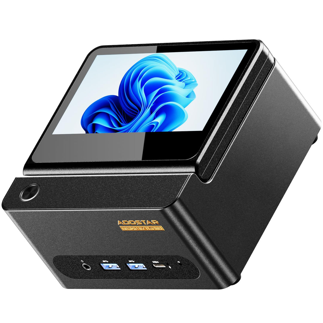 AOOSTAR G-FLIP H255 Mini PC, AMD Ryzen 7 H255 (8C/16T, bis zu 4,7 GHz), Mini Gaming PC mit 24 GB DDR