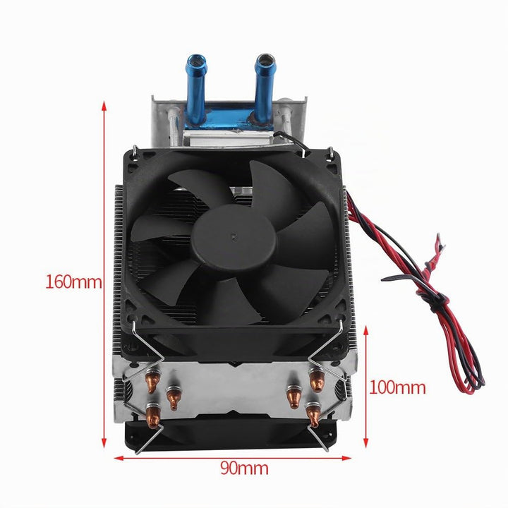 12V Halbleiter Kälte Kühler Thermoelektrische Peltier Wasserkühlung DIY Gerät mit
