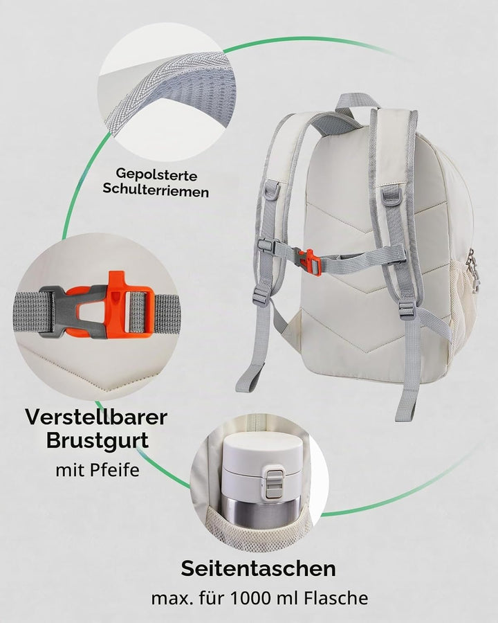 WATERFLY Rucksack Klein Wanderrucksack 12L: Leicht Tagesrucksack Mini Sport Backpack Outdoor Daypack