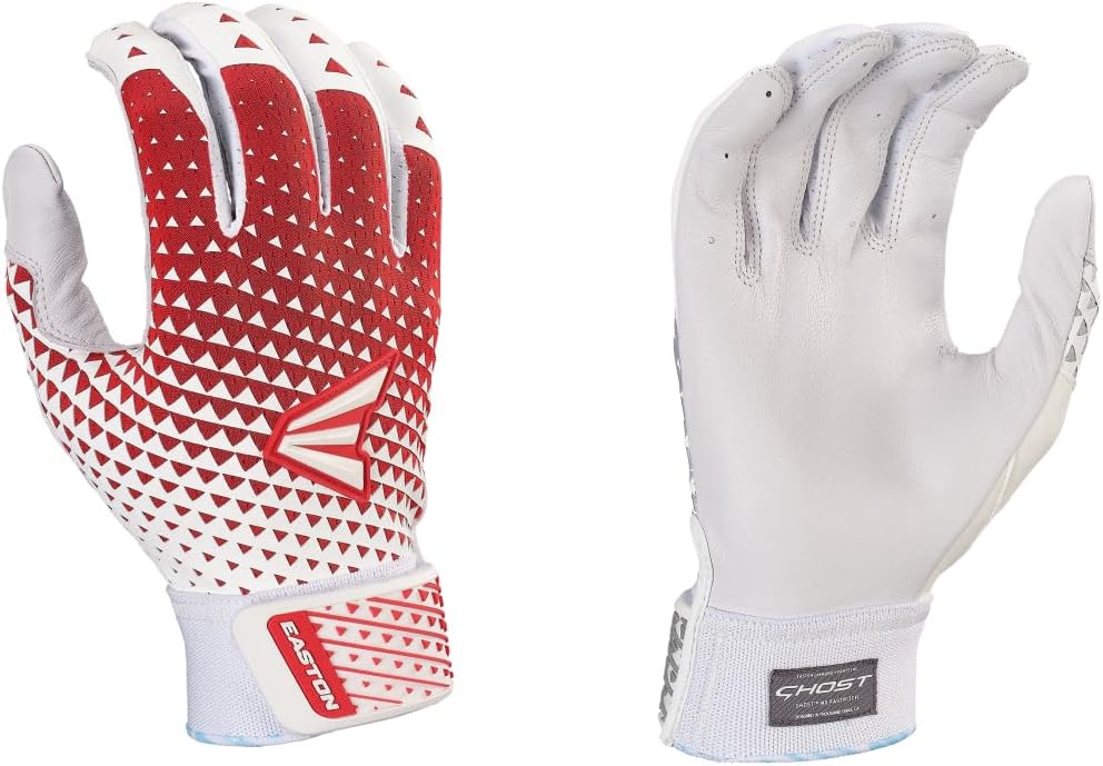 Easton | Ghost NX Fastpitch Softball Batting Gloves | Adult | Multiple Styles weiss / rot S, wei&#xD