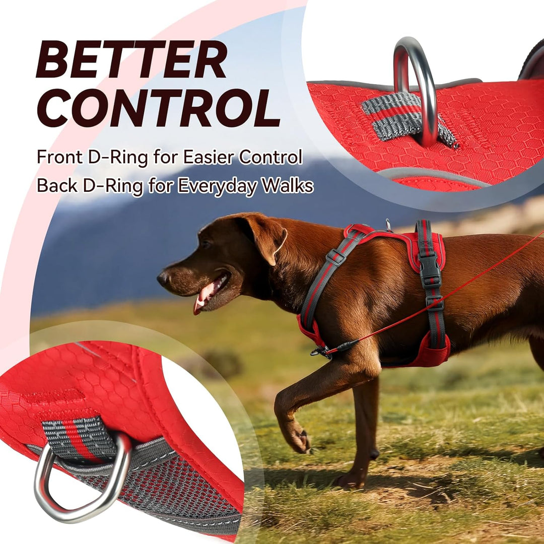 VIVAGLORY Easewalk Hundegeschirr, Anti Zug Hundegeschirr für Training &amp; Spazieren, Anti Zieh Geschir