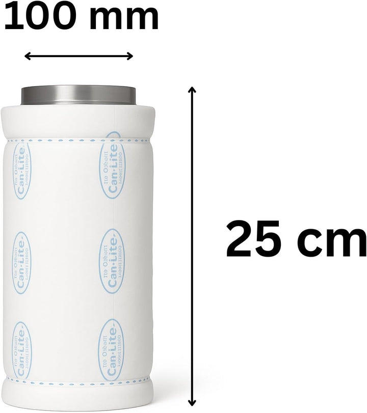 Can-Lite Aktivkohlefilter Grow 150 m³ - AKF Rohrlüfter Grow Anbau Indoor Belüftung Geruchsfilter Abl