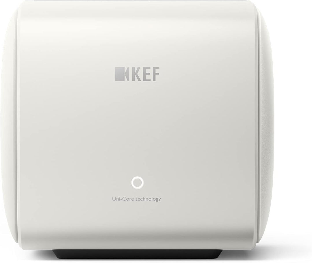KEF KC62 Leistungsstarker Aktiver Subwoofer | Weiss | 1000 Watt black, black