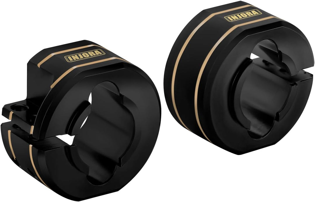 INJORA Messing Hinterachs-Gegengewichte 14g/Stück Upgrade-Teil für TRX4M 1/18 RC Crawler, Schwarz