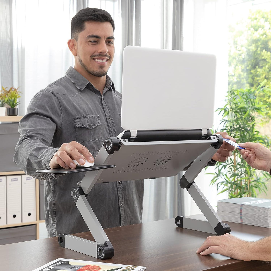 Einstellbarer Laptop-Tisch mit Mehreren Positionen Omnible InnovaGoods
