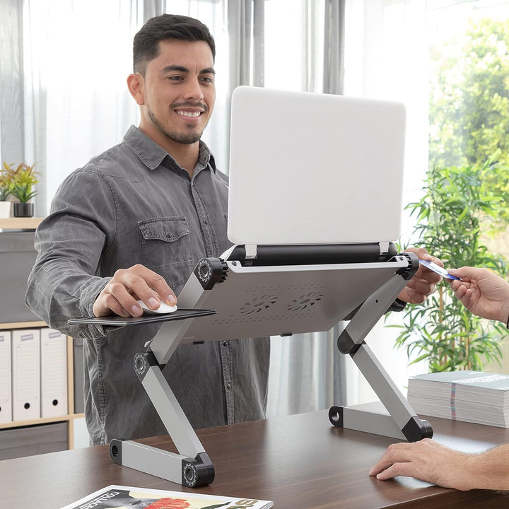 Einstellbarer Laptop-Tisch mit Mehreren Positionen Omnible InnovaGoods