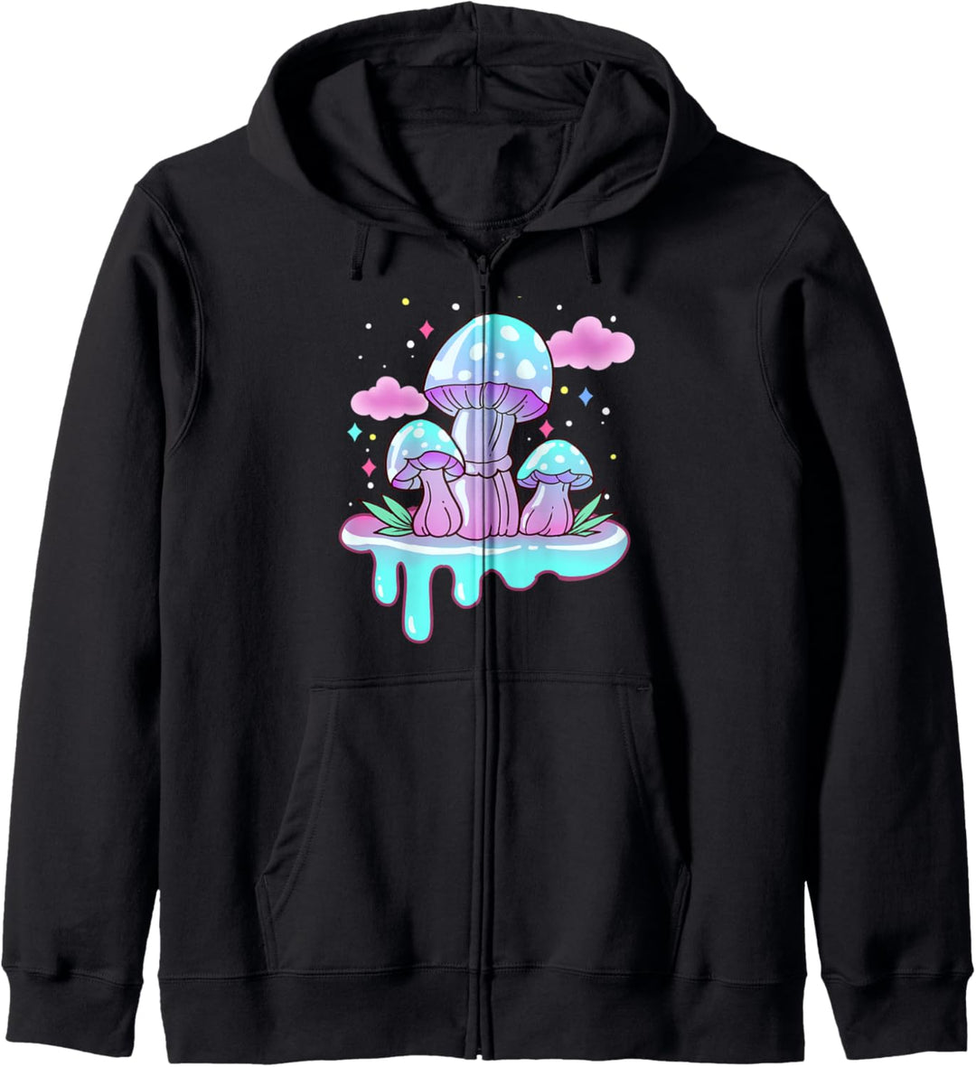 Pastell Goth Kawaii Pilze Kapuzenjacke