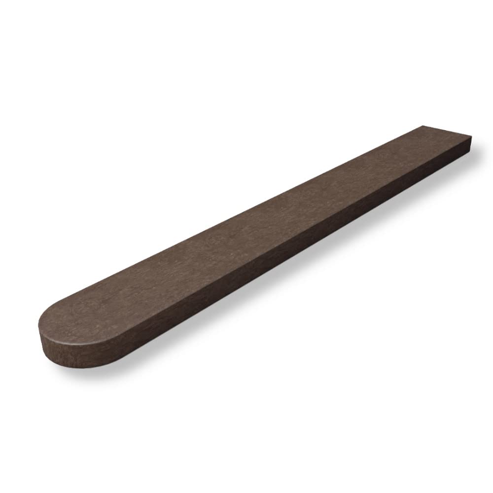 hanit® Zaunlatten; witterungsbeständige und pflegeleichte Zaunbretter mit Rundkopf, 120cm x 6cm x 2c