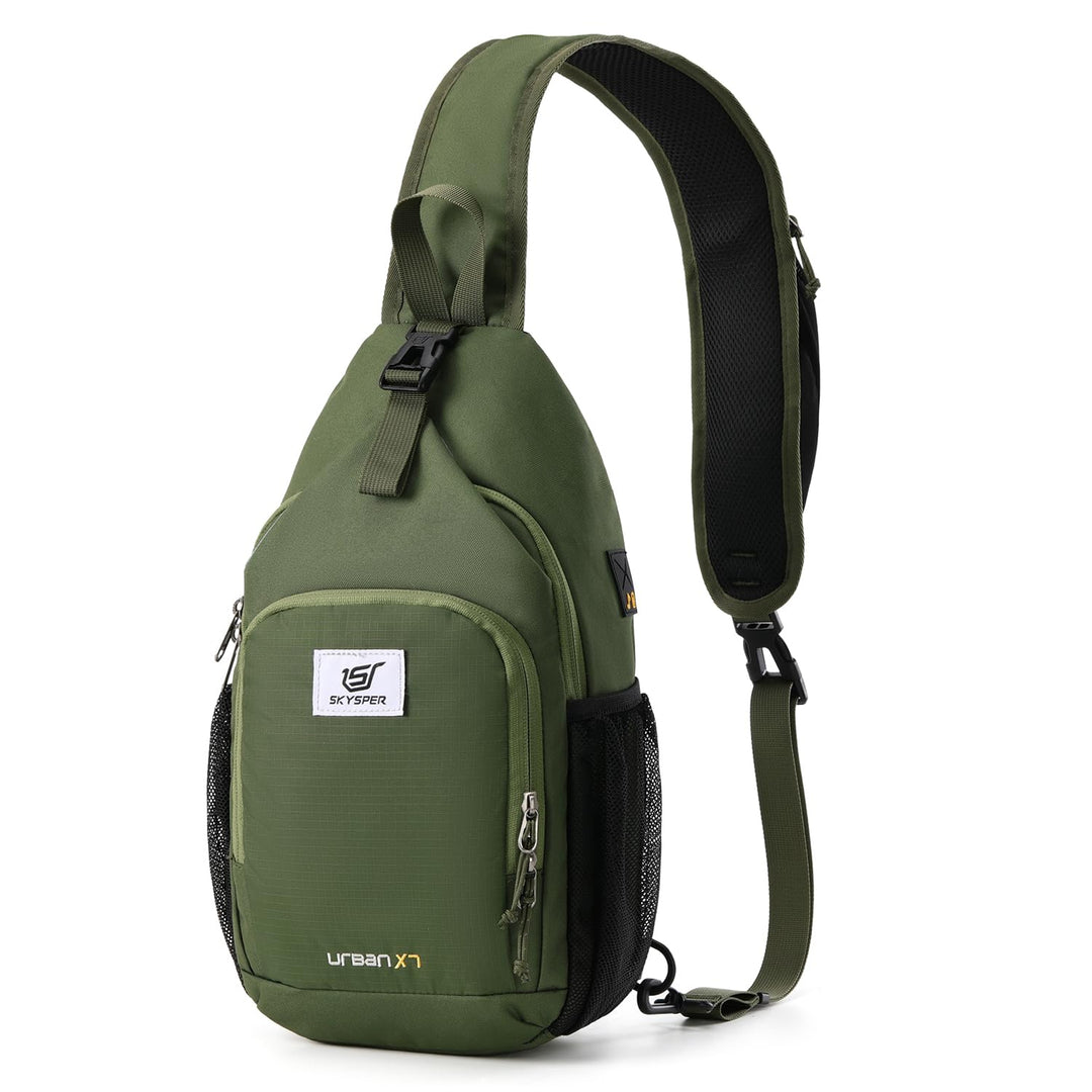 SKYSPER Brusttasche Leichte Sling Bag Herren Klein Schulter Rucksäcke Wasserfest Crossbody Pack Umhä