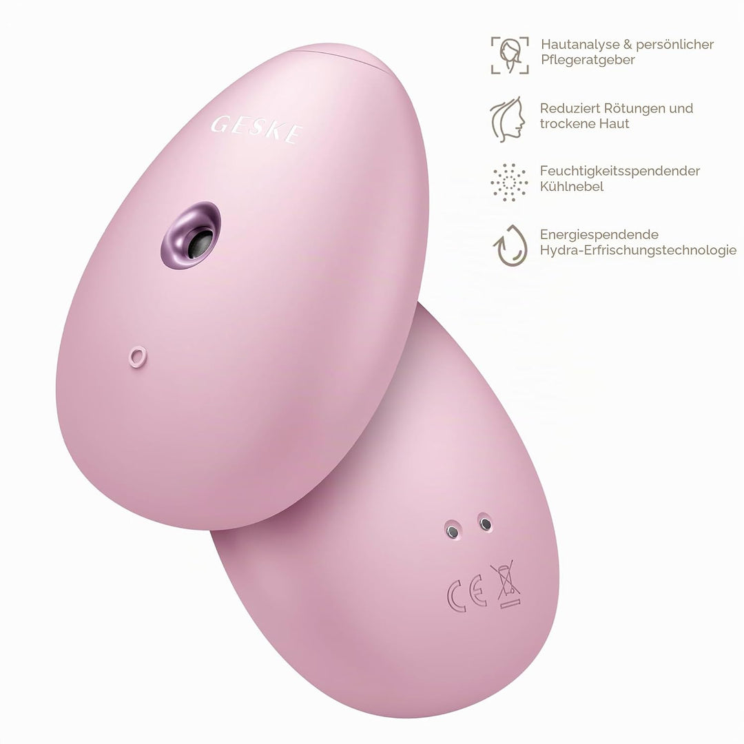 GESKE | SmartAppGuided™ Facial Hydration Refresher | 4 in 1 | Wasserzerstäuber | Gesichtsdampfer | W